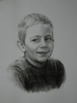 portret chłopca w ołówku
